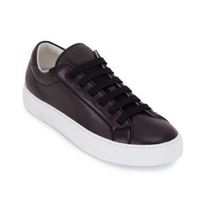 Brunello Cucinelli Black and White Sneakers with Monilli accent